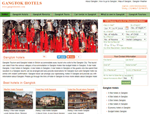 Tablet Screenshot of gangtokhotels.com